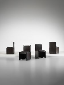 BELLINI MARIO (n. 1935) - Quattro poltroncine mod. 401 Break per Cassina, meda
