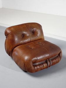 SCARPA AFRA (1937-2011) & TOBIA (n. 1935) : Divano e poltrona mod. Soriana per Cassina, Meda  - Asta Asta 516 | DESIGN E ARTI DECORATIVE DEL NOVECENTO Online - Associazione Nazionale - Case d'Asta italiane