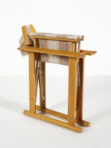 HAUNER CARLO  (1927 - 1996) : Coppia di poltroncine pieghevoli per Fratelli Reguitti, Agnosine  - Asta Asta 516 | DESIGN E ARTI DECORATIVE DEL NOVECENTO Online - Associazione Nazionale - Case d'Asta italiane