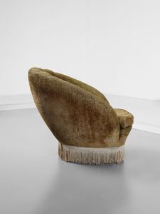 MANIFATTURA ITALIANA : Divano a quattro posti e coppia di poltrone  - Asta Asta 516 | DESIGN E ARTI DECORATIVE DEL NOVECENTO Online - Associazione Nazionale - Case d'Asta italiane