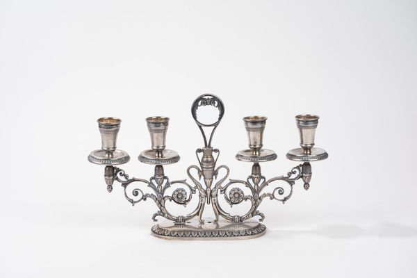 Messulam : Candelabro da tavolo  - Asta Argenti Antichi e da Collezione - Associazione Nazionale - Case d'Asta italiane