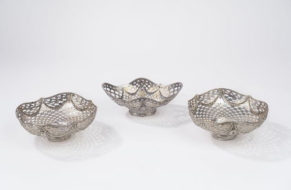 Tre cestini  - Asta Argenti Antichi e da Collezione - Associazione Nazionale - Case d'Asta italiane