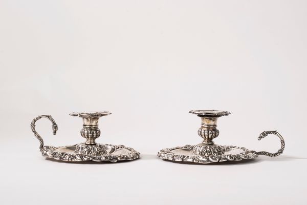 Coppia di bugie  - Asta Argenti Antichi e da Collezione - Associazione Nazionale - Case d'Asta italiane