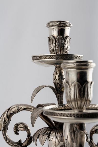Rara coppia di candelabri  - Asta Argenti Antichi e da Collezione - Associazione Nazionale - Case d'Asta italiane