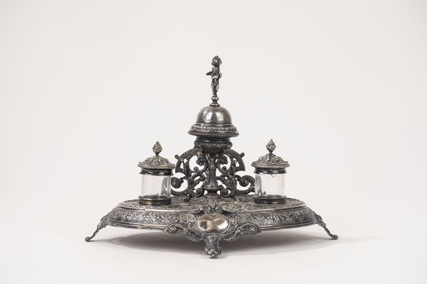 Calamaio con campanello  - Asta Argenti Antichi e da Collezione - Associazione Nazionale - Case d'Asta italiane