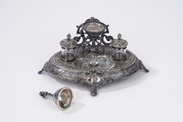 Calamaio con campanello  - Asta Argenti Antichi e da Collezione - Associazione Nazionale - Case d'Asta italiane