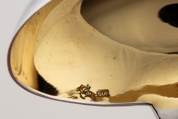 Coppia di salsiere con cucchiaini  - Asta Argenti Antichi e da Collezione - Associazione Nazionale - Case d'Asta italiane