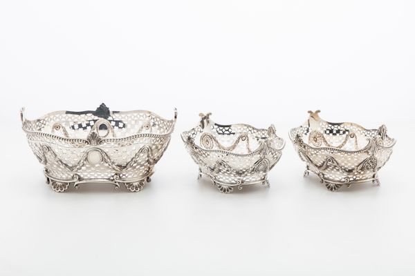 Tre cestini  - Asta Argenti Antichi e da Collezione - Associazione Nazionale - Case d'Asta italiane