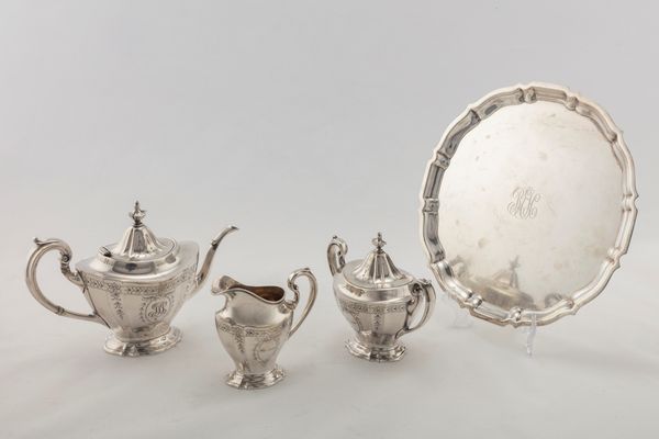 Servizio da caffè con vassoio  - Asta Argenti Antichi e da Collezione - Associazione Nazionale - Case d'Asta italiane