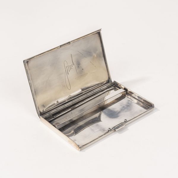 Portasigarette, Presidente Giovanni Gronchi  - Asta Argenti Antichi e da Collezione - Associazione Nazionale - Case d'Asta italiane