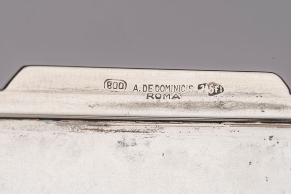 Portasigari, Presidente Giuseppe Saragat  - Asta Argenti Antichi e da Collezione - Associazione Nazionale - Case d'Asta italiane