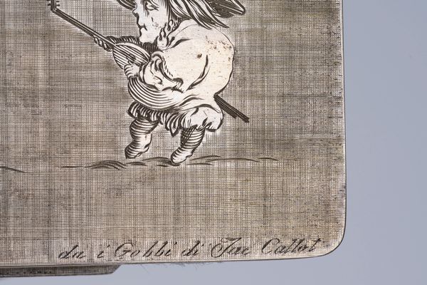 MARIO BUCCELLATI : Scatola, della serie da i Gobbi di Jac Callot  - Asta Argenti Antichi e da Collezione - Associazione Nazionale - Case d'Asta italiane