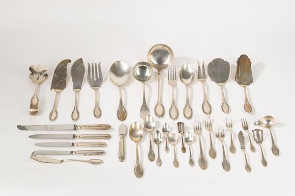 Greggio : Servizio di posate  - Asta Argenti Antichi e da Collezione - Associazione Nazionale - Case d'Asta italiane
