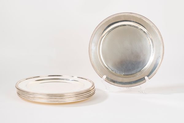 Dodici sottopiatti  - Asta Argenti Antichi e da Collezione - Associazione Nazionale - Case d'Asta italiane