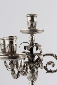 Rara coppia di candelabri  - Asta Argenti Antichi e da Collezione - Associazione Nazionale - Case d'Asta italiane