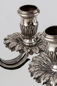 Coppia di doppieri  - Asta Argenti Antichi e da Collezione - Associazione Nazionale - Case d'Asta italiane