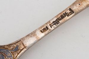 Otto cucchiai  - Asta Argenti Antichi e da Collezione - Associazione Nazionale - Case d'Asta italiane