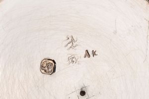 Zuccheriera e tre piattini  - Asta Argenti Antichi e da Collezione - Associazione Nazionale - Case d'Asta italiane