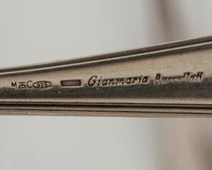 FABBRICA ARGENTERIA CLEMENTI dì GIOVANNI MANTEL & C. S.p.A. : Servizio di posate  - Asta Argenti Antichi e da Collezione - Associazione Nazionale - Case d'Asta italiane