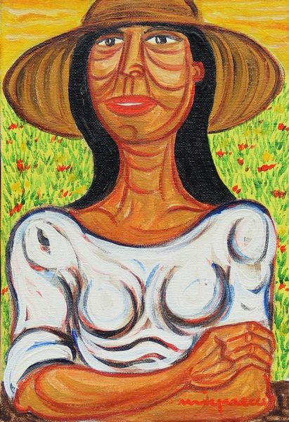 Giuseppe Migneco : Contadina  - Asta Arte Moderna e Contemporanea - Associazione Nazionale - Case d'Asta italiane