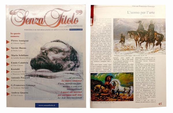 GIOVAN FRANCESCO GONZAGA : Pattuglia cosacca nella steppa  - Asta Arte Moderna e Contemporanea - Associazione Nazionale - Case d'Asta italiane