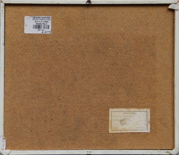 Günther Uecker : Nagelfeld  - Asta Arte Moderna e Contemporanea - Associazione Nazionale - Case d'Asta italiane