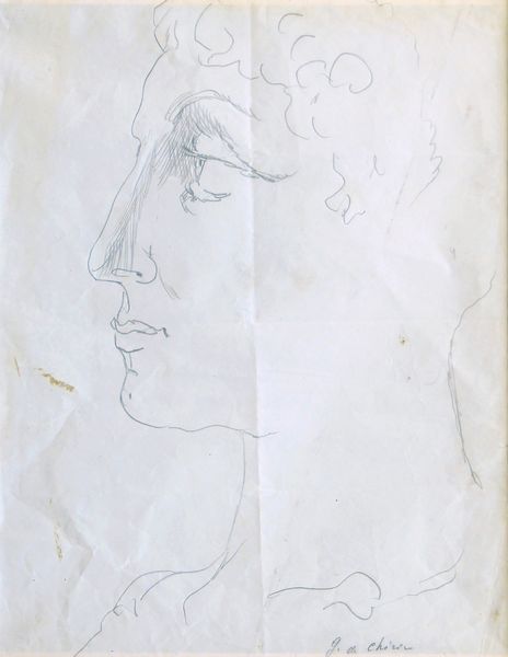 Giorgio de Chirico : Studio di testa  - Asta Arte Moderna e Contemporanea - Associazione Nazionale - Case d'Asta italiane