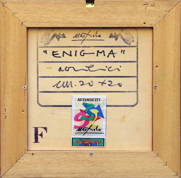 Ugo Nespolo : Enigma  - Asta Arte Moderna e Contemporanea - Associazione Nazionale - Case d'Asta italiane