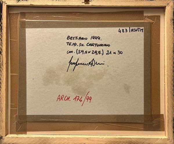 Gianfranco Asveri : Bestiario  - Asta Arte Moderna e Contemporanea - Associazione Nazionale - Case d'Asta italiane