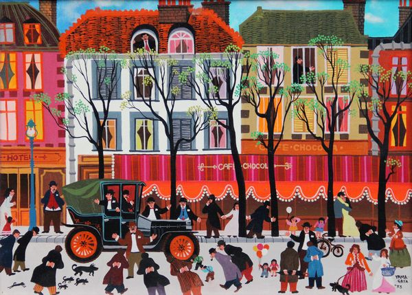 Hiro YAMAGATA : Strada di Parigi  - Asta Arte Moderna e Contemporanea - Associazione Nazionale - Case d'Asta italiane