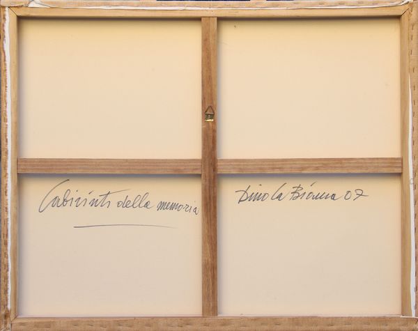 Dino La Bianca : Labirinti della memoria  - Asta Arte Moderna e Contemporanea - Associazione Nazionale - Case d'Asta italiane