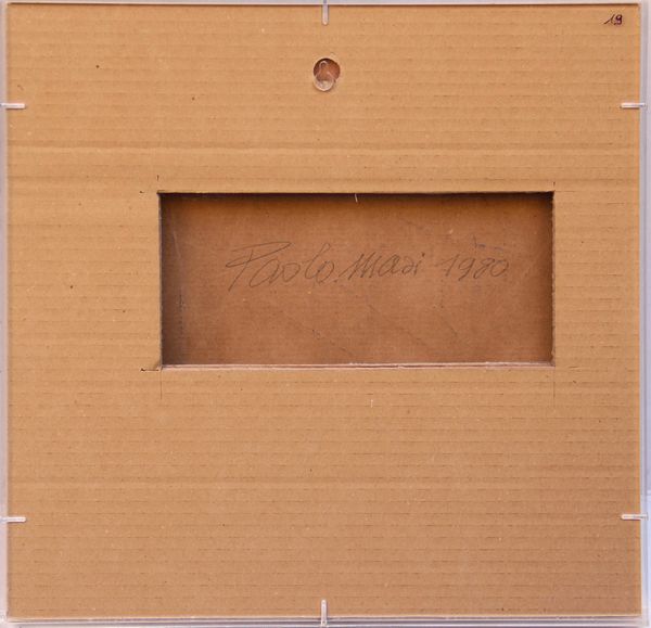 PAOLO MASI : Cartone  - Asta Arte Moderna e Contemporanea - Associazione Nazionale - Case d'Asta italiane