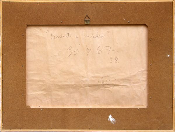 MIMMO ROTELLA : Davanti e dietro  - Asta Arte Moderna e Contemporanea - Associazione Nazionale - Case d'Asta italiane