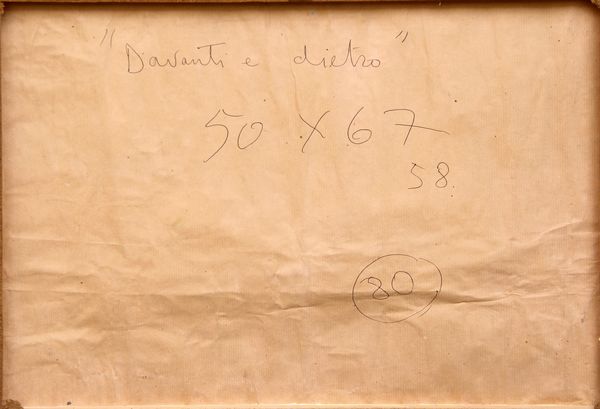 MIMMO ROTELLA : Davanti e dietro  - Asta Arte Moderna e Contemporanea - Associazione Nazionale - Case d'Asta italiane