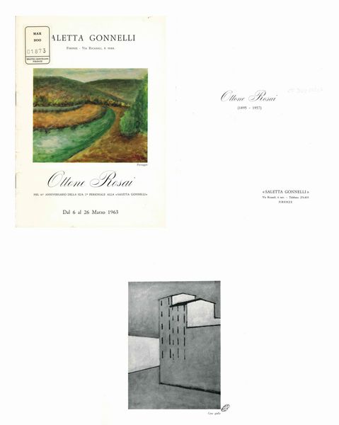 OTTONE ROSAI : Case gialle  - Asta Arte Moderna e Contemporanea - Associazione Nazionale - Case d'Asta italiane