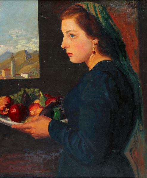 Achille Funi : Ragazza con frutta  - Asta Arte Moderna e Contemporanea - Associazione Nazionale - Case d'Asta italiane