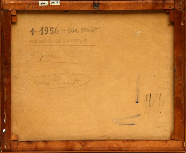 ALFREDO CHIGHINE : Forma rosa su grigio  - Asta Arte Moderna e Contemporanea - Associazione Nazionale - Case d'Asta italiane