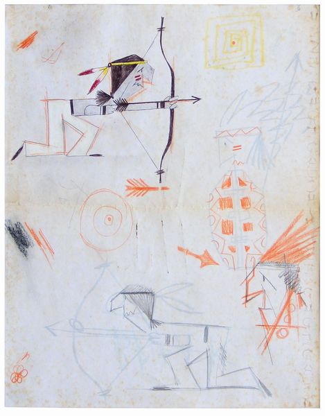 Pino Pascali : Intermezzo francobollo  - Asta Arte Moderna e Contemporanea - Associazione Nazionale - Case d'Asta italiane