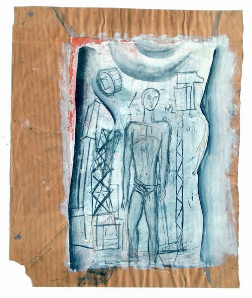 Mario Sironi : Composizione con figura  - Asta Arte Moderna e Contemporanea - Associazione Nazionale - Case d'Asta italiane