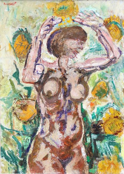 FAUSTO PIRANDELLO : Donna tra i fiori  - Asta Arte Moderna e Contemporanea - Associazione Nazionale - Case d'Asta italiane