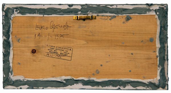 ENZO CACCIOLA : 14-1-1975  - Asta Arte Moderna e Contemporanea - Associazione Nazionale - Case d'Asta italiane