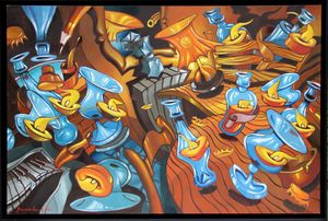 Silvestro BONAVENTURA : Tutti fuori  - Asta Arte Moderna e Contemporanea - Associazione Nazionale - Case d'Asta italiane