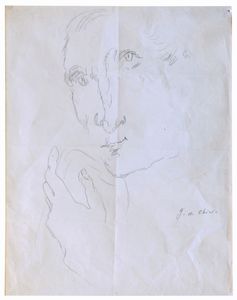 Giorgio de Chirico : Studio di testa  - Asta Arte Moderna e Contemporanea - Associazione Nazionale - Case d'Asta italiane