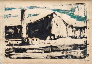 Mario Sironi - Paesaggio con industria