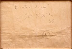 MIMMO ROTELLA : Davanti e dietro  - Asta Arte Moderna e Contemporanea - Associazione Nazionale - Case d'Asta italiane