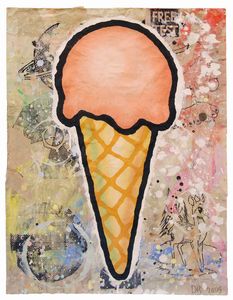 Donald Baechler - Pink cone