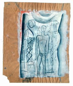 Mario Sironi - Composizione con figura