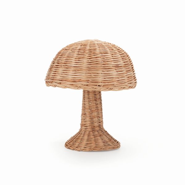 Struttura di lampada da tavolo in midollino  - Asta Antiquariato - Associazione Nazionale - Case d'Asta italiane