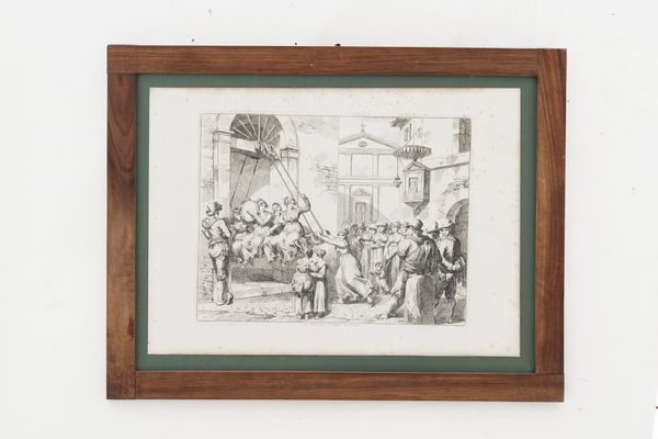 Da Pinelli, gruppo di quattro incisioni titolate. XIX secolo  - Asta Antiquariato - Associazione Nazionale - Case d'Asta italiane