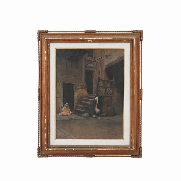 A firma Scarselli Scena ortientalista  - Asta Antiquariato - Associazione Nazionale - Case d'Asta italiane